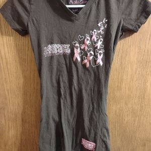 Breast Cancer T Shirt Glitter